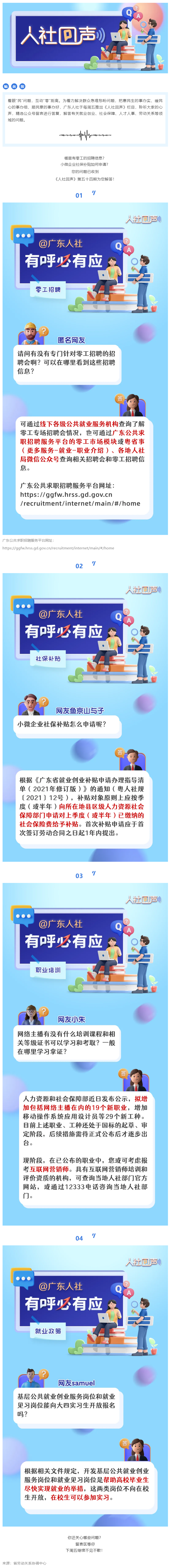 人社回声 _ 关于就业创业，这些问题有答复啦&rarr;.png